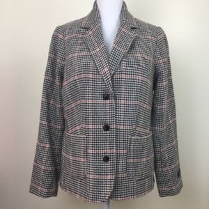 L.L. Bean Bellandi Houndstooth Wool Blazer